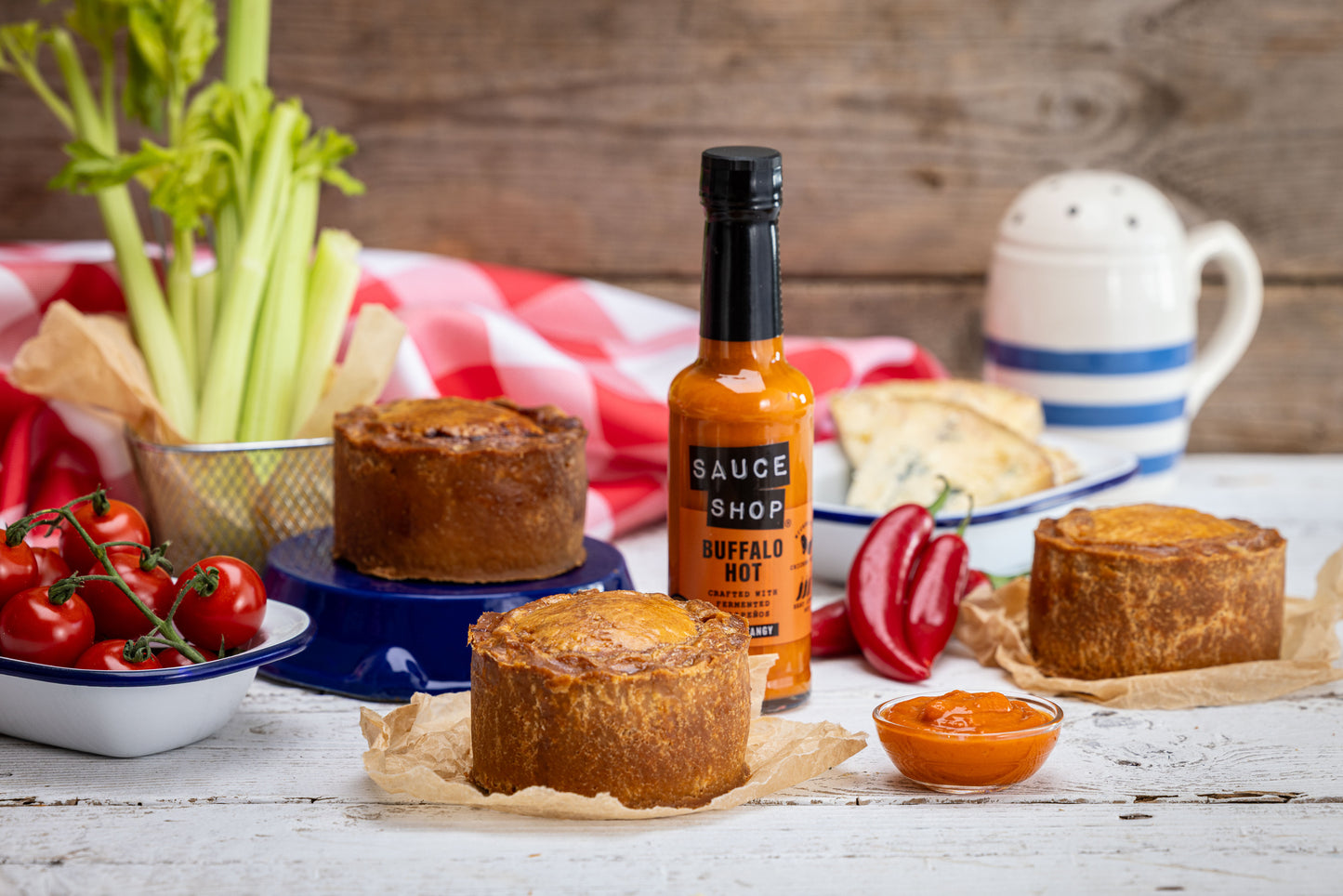 Sauce Shop Buffalo Chicken & Stilton Pork Pie