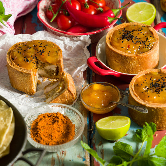 Mango Chutney Chicken Tikka Pork Pie