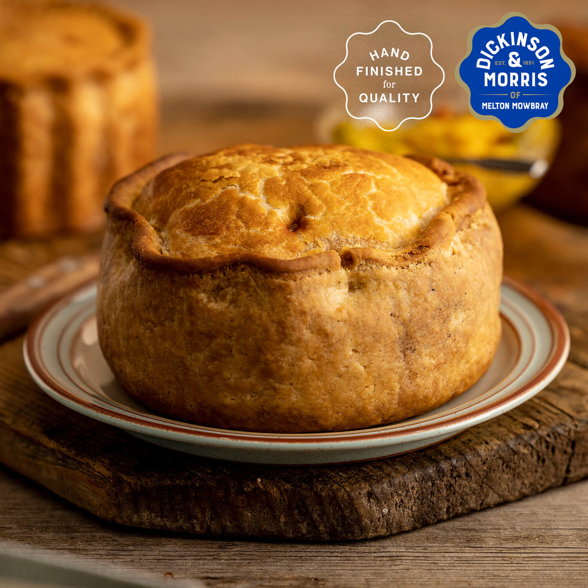 Extra Large Dickinson & Morris Melton Mowbray Pork Pie 790g