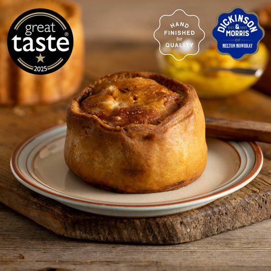 Hand Finished Large Dickinson & Morris Melton Mowbray Pork Pie 440g