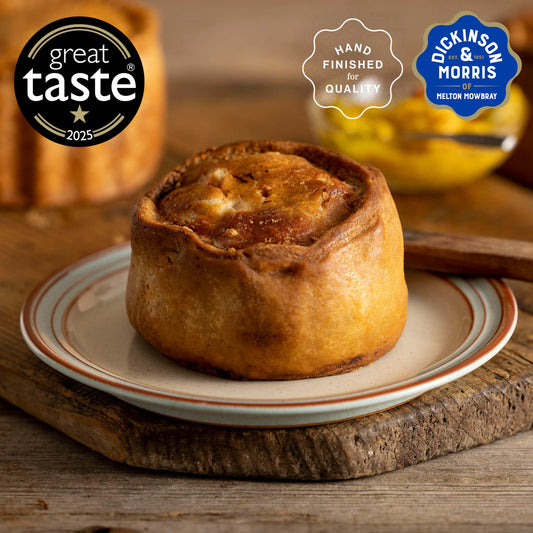 Hand Finished Large Dickinson & Morris Melton Mowbray Pork Pie 440g