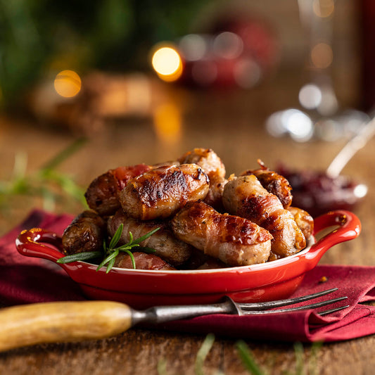 10 Pigs In Blankets with Smoked Streaky Bacon